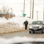 Snow Mounds Taller Than Man